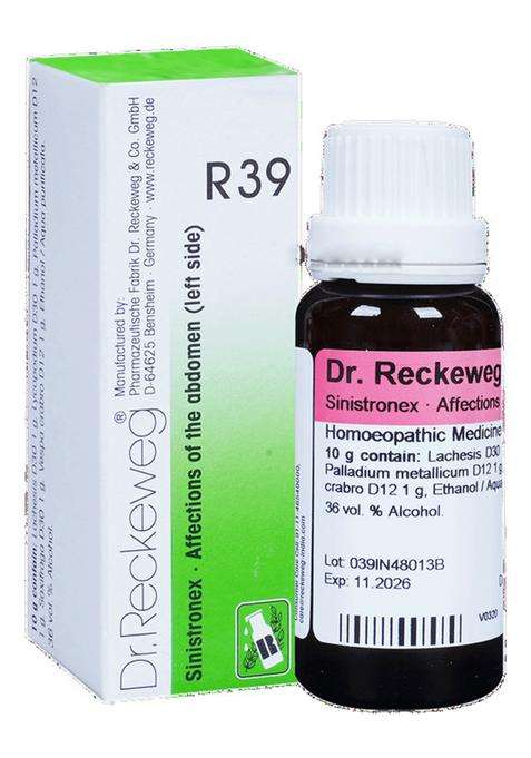 Dr. Reckeweg R39 Affections Of The Abdomen Left Side Drop