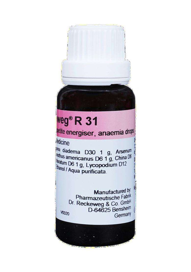 Dr. Reckeweg R31 Increases Appetite And Blood Supply Drop - Indya