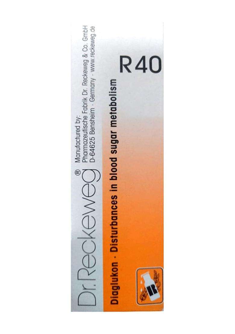 Dr. Reckeweg R40 Diabetes Drop Homeopathic Medicine - Indya