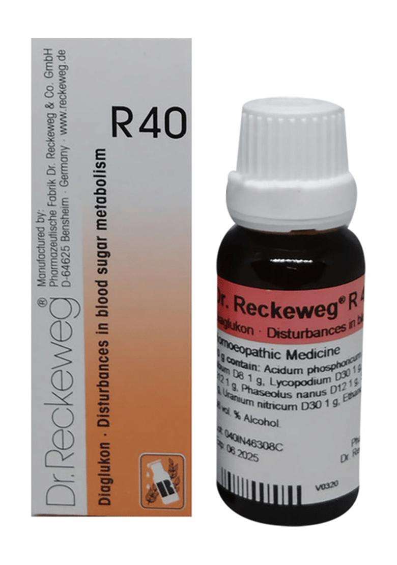 Dr. Reckeweg R40 Diabetes Drop Homeopathic Medicine - Indya