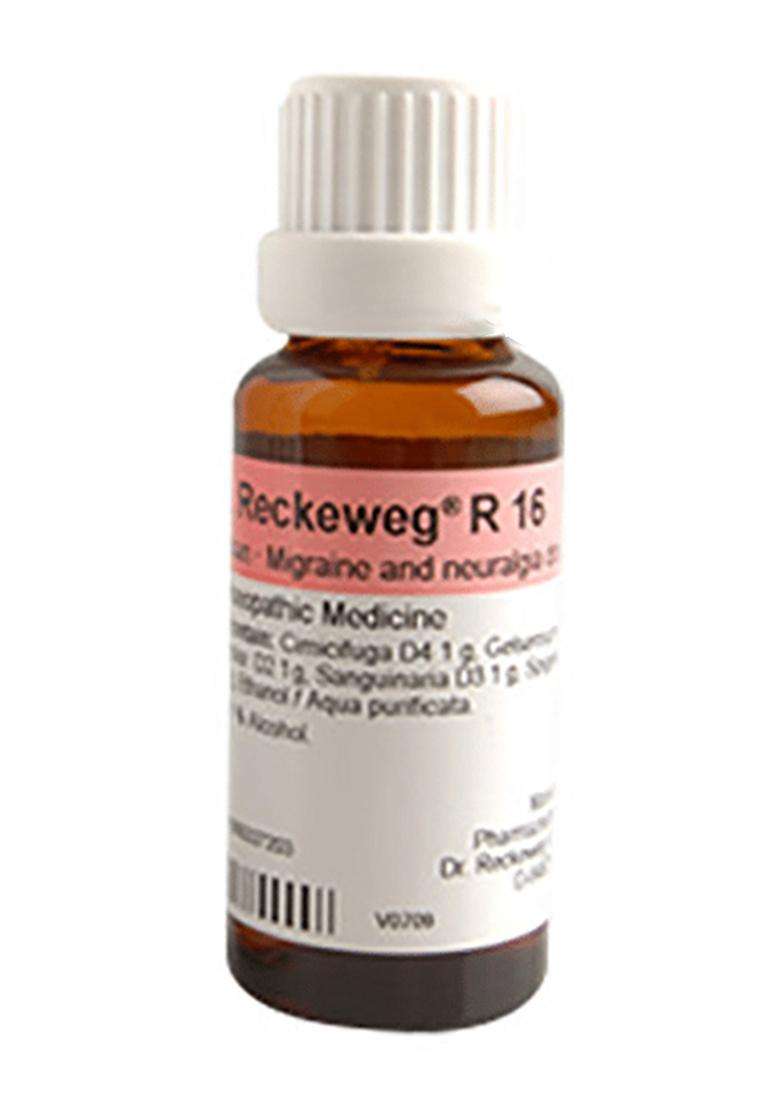 Dr. Reckeweg Migraine Care Combo Pack of R16 Migraine and Neuralgia Drop 22ml & Magnesia Phosphoricum 20gm Biochemic Tablet - Indya