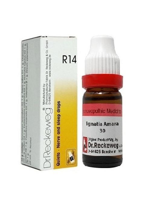Dr. Reckeweg Insomnia Care Combo Pack of R14 Nerve and Sleep Drop 22ml & Ignatia Amara Dilution 30CH 11ml