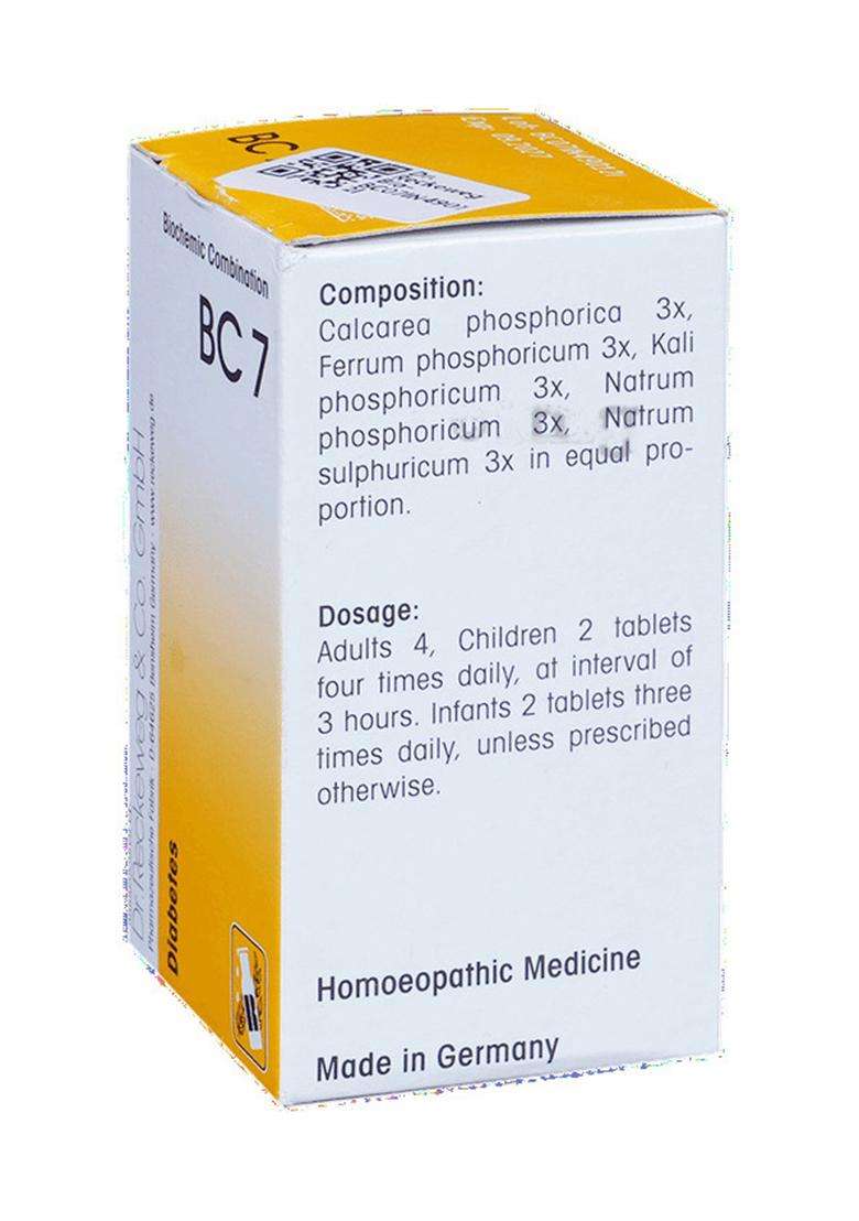 Dr. Reckeweg Bio-Combination 7 (BC 7) Tablet - Indya