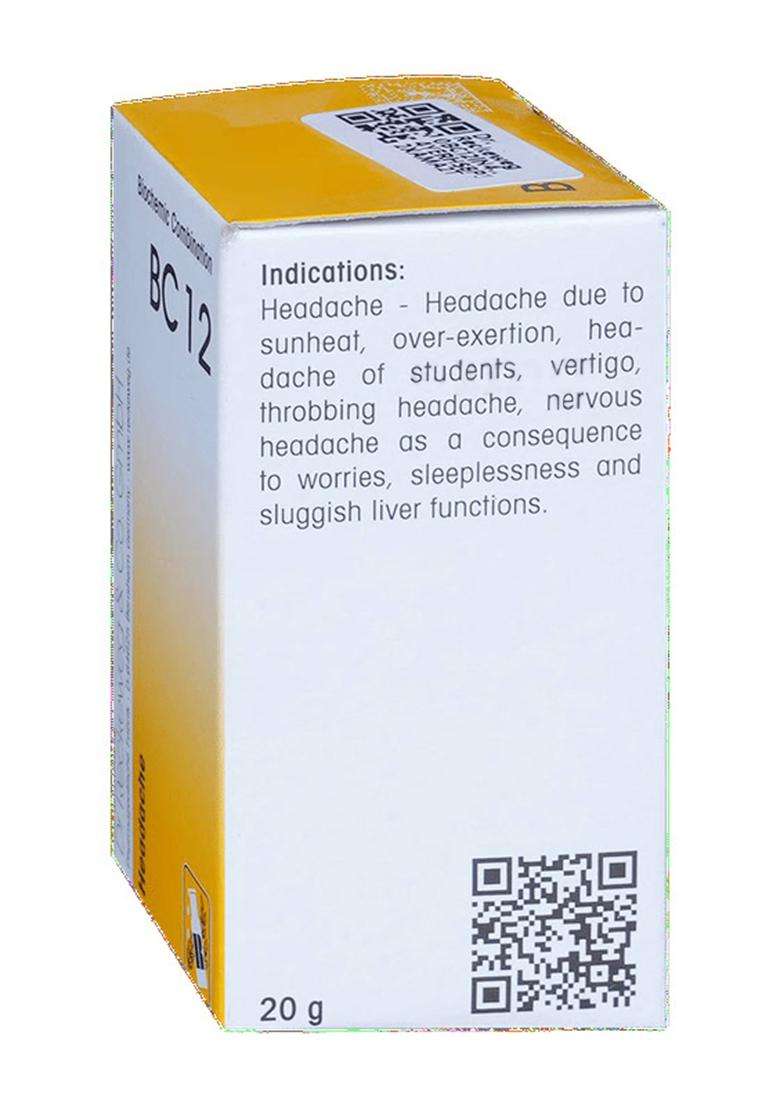 Dr. Reckeweg Bio-Combination 12 (BC 12) Tablet - Indya