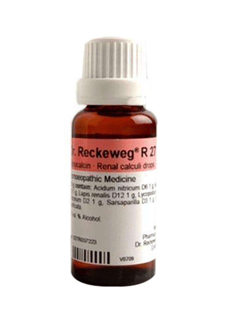 Dr. Reckeweg Berberis Vul Mother Tincture (20ml) & Dr. Reckeweg R27 Renal Calculi Drop (22ml) - Indya