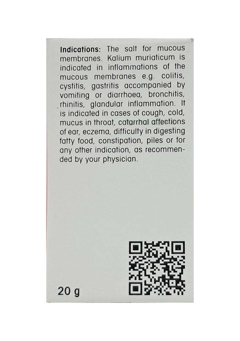 Dr Reckeweg Kali Muriaticum Tablet - Indya