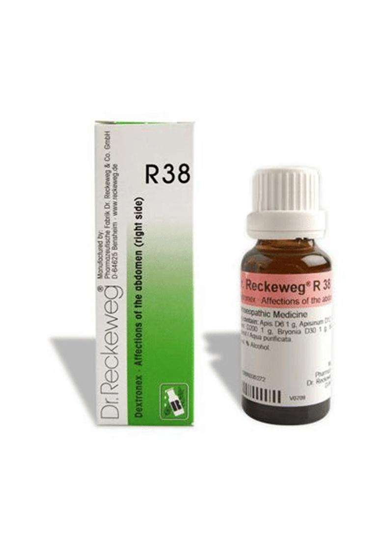 Dr Reckeweg R38 Affections Of The Abdomen Right Side Drop - Indya