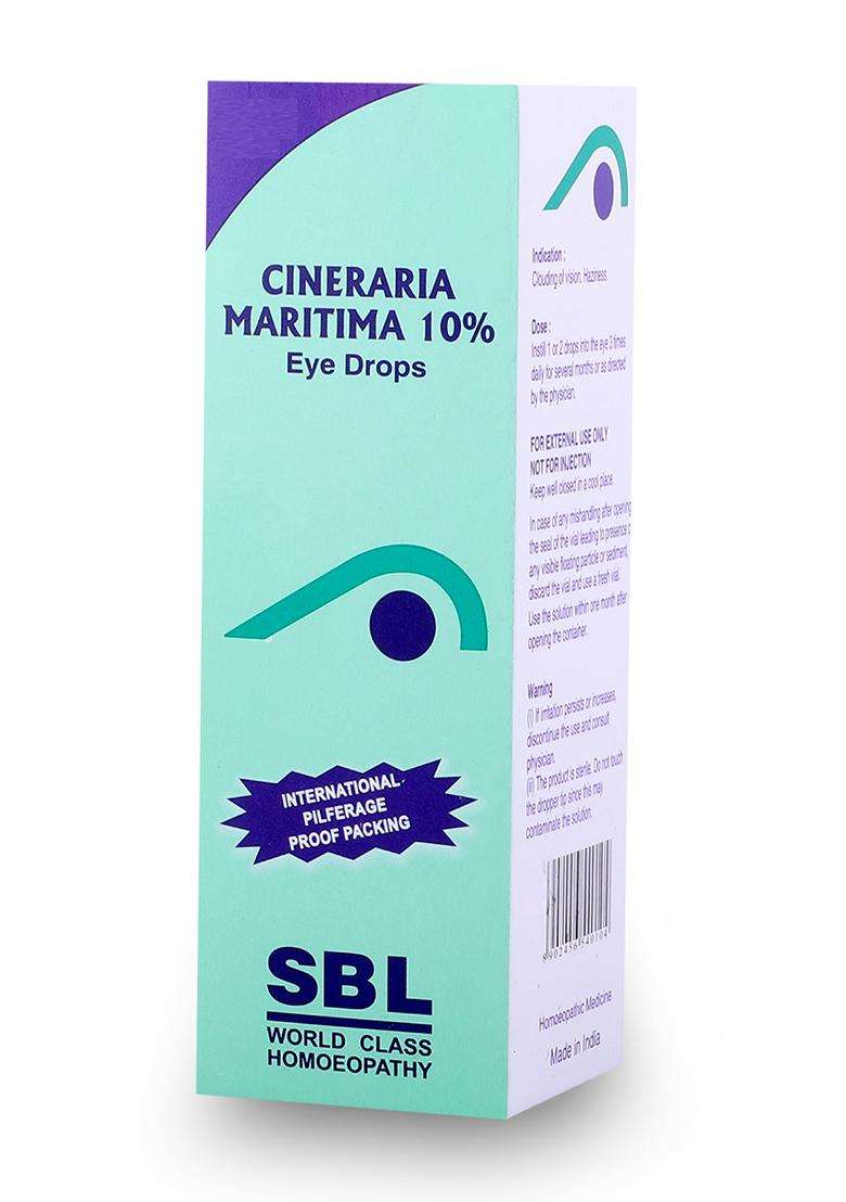 SBL Cineraria Maritima 10 Eye Drops - Indya