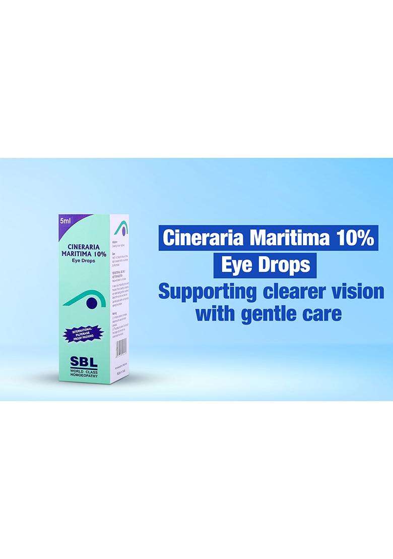 SBL Cineraria Maritima 10 Eye Drops - Indya