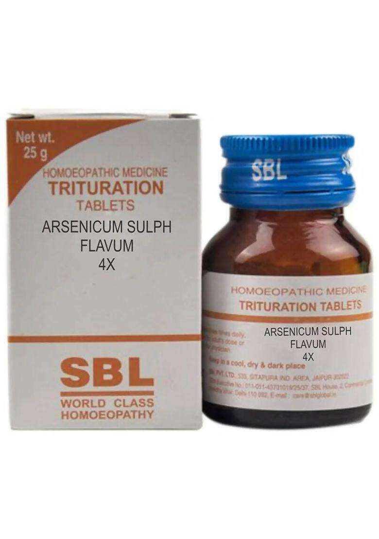 SBL Homeopathy Arsenicum Sulph Flavum Trituration Tablets|Pack Of 5| - Indya