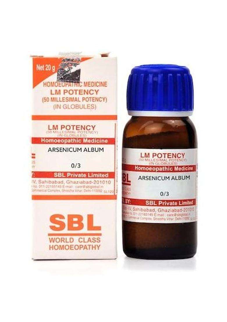 SBL Homeopathy Arsenicum Album LM Potency|Pack Of 10| - Indya