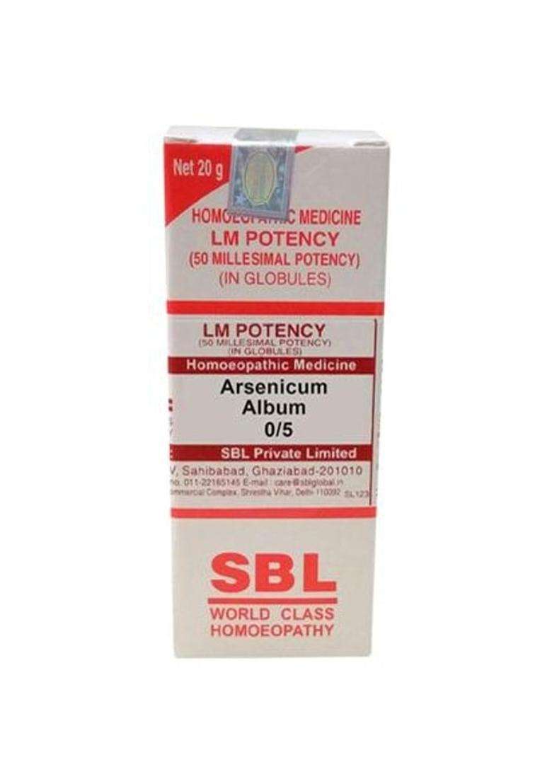SBL Homeopathy Arsenicum Album LM Potency|Pack Of 10| - Indya