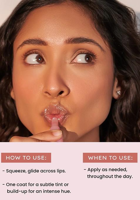 Hyphen Tinted Lip Balm With 1 Vit E 2 Squalane To Brighten Moisturize 10G Hazel