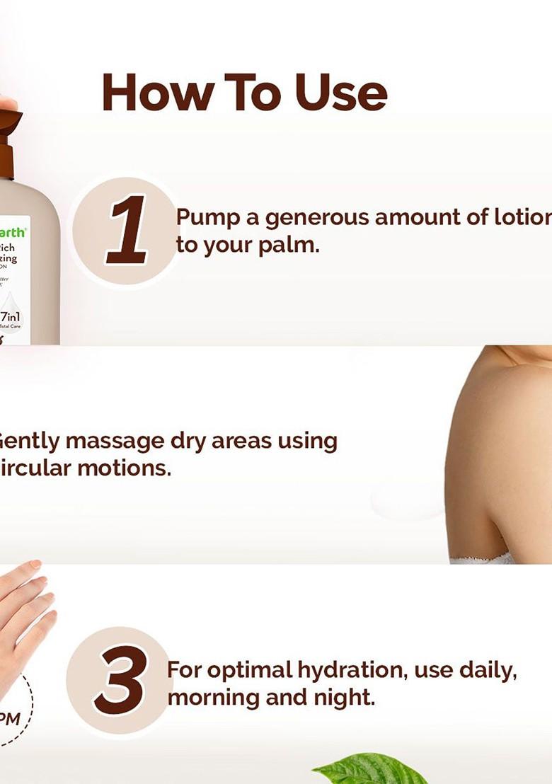 Mamaearth Cocoa Rich Moisturizing Body Lotion With Butter Vitamin E 400Ml