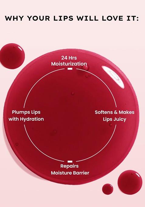 Hyphen Tinted Lip Balm For Brightens Dark Dry Lips 10G Red