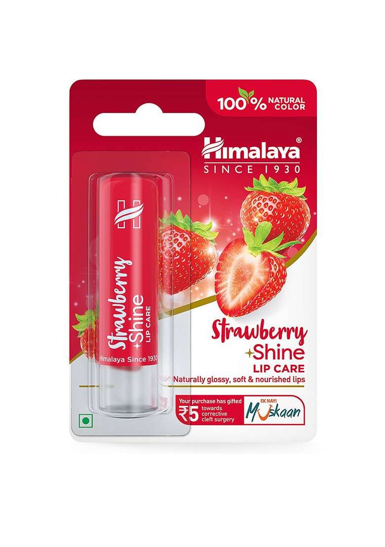 Himalaya Strawberry Shine Lip Care 4 5 G - Indya