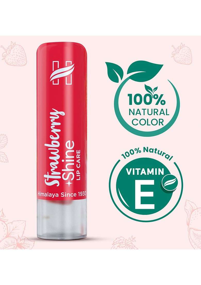 Himalaya Strawberry Shine Lip Care 4 5 G - Indya