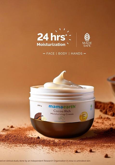 Mamaearth Cocoa Rich Moisturizing Cream With Butter Vitamin E 200 G
