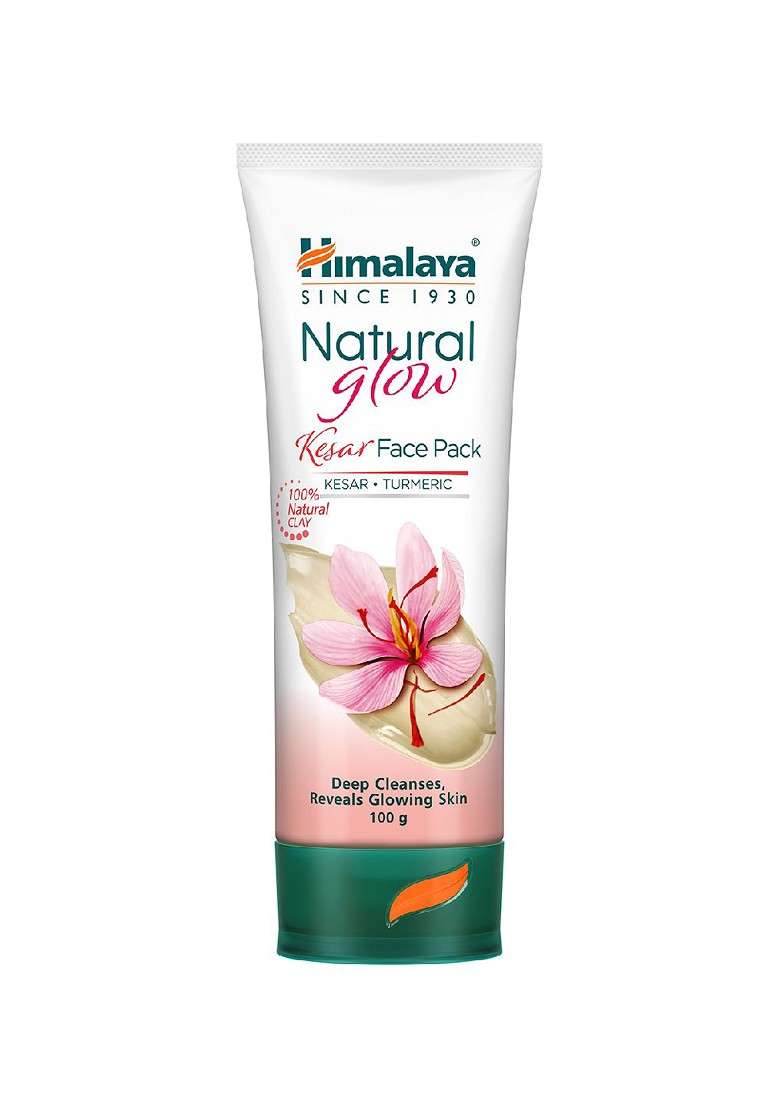 Himalaya Natural Glow Kesar Face Pack With Turmeric 100 Clay 100G - Indya