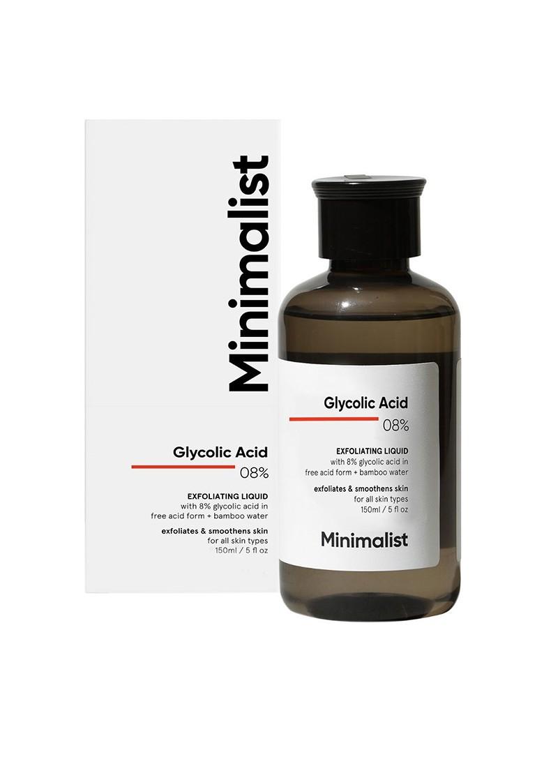 Minimalist 8 Glycolic Acid Toner For Glowing Skin Body Face Scalp
