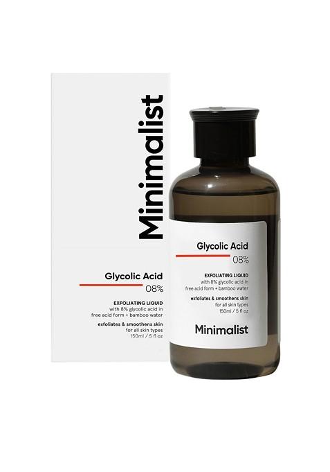 Minimalist 8 Glycolic Acid Toner For Glowing Skin Body Face Scalp