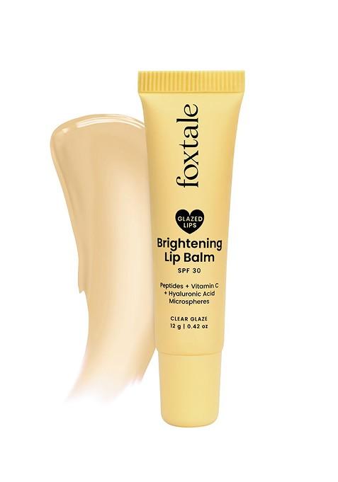 Foxtale Spf 30 Brightening Lip Balm With Peptides Vit C Clear Glaze 12 G