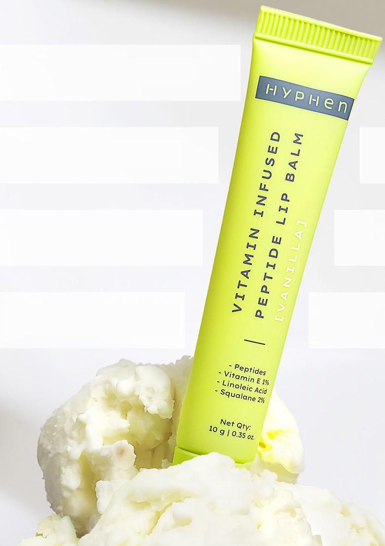 Hyphen Vitamin Infused Peptide Lip Balm For Dry Lips 10G Vanilla