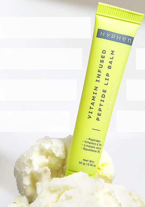 Hyphen Vitamin Infused Peptide Lip Balm For Dry Lips 10G Vanilla