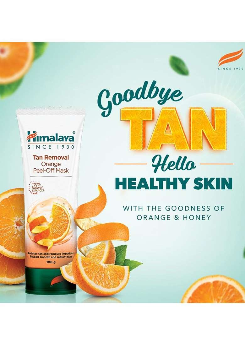 Himalaya Tan Removal Orange Peel Off Mask 100 G - Indya