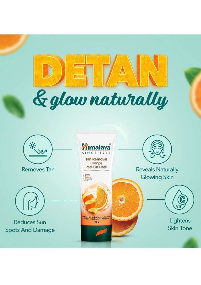 Himalaya Tan Removal Orange Peel Off Mask 100 G - Indya
