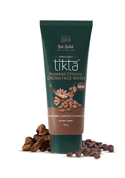 Nat Habit Men Tikta Roasted Chicory Cream Face Wash 100G