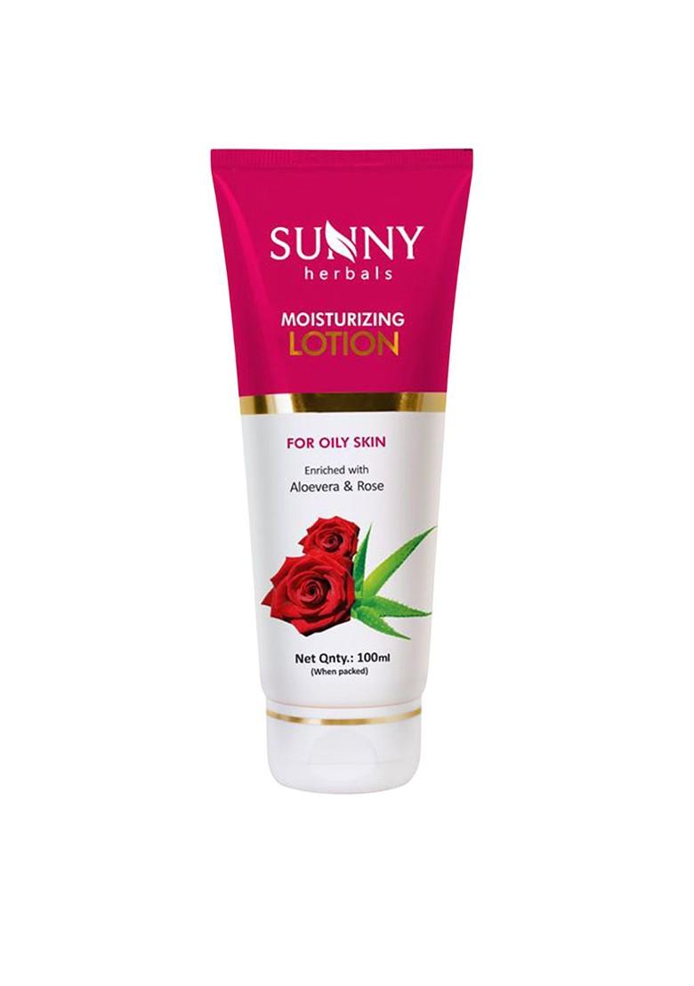 Sunny Herbals Moisturizing Lotion With Aloevera Rose 100 Ml