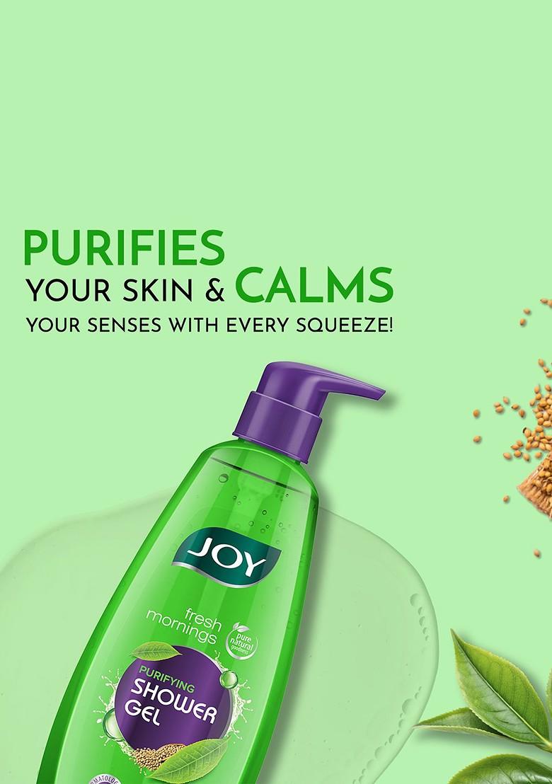 Joy Purifying Green Tea Shower Gel Body Wash For All Skin Types 500Ml
