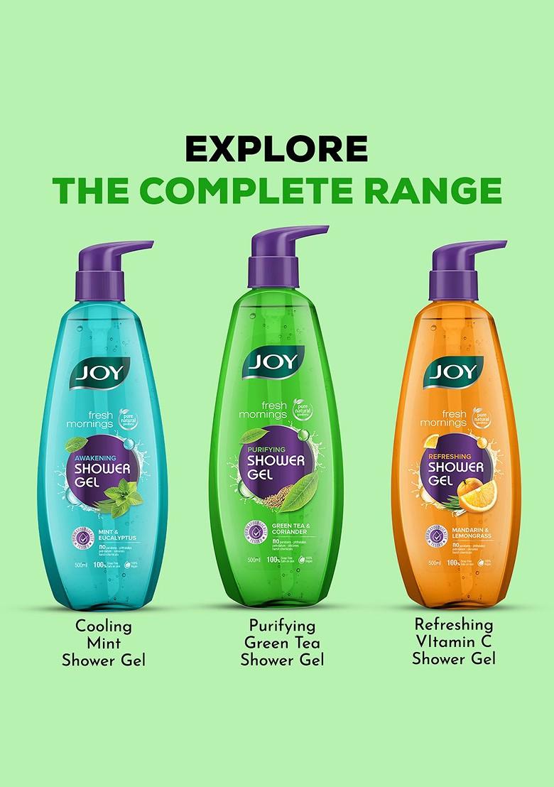 Joy Purifying Green Tea Shower Gel Body Wash For All Skin Types 500Ml