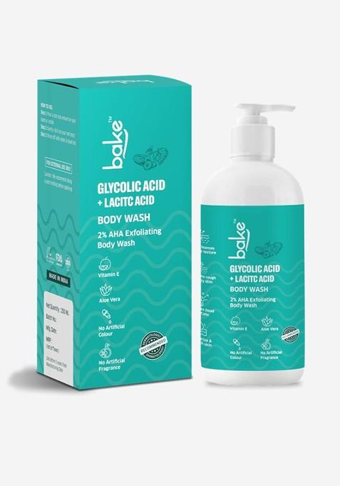 Bake 2 Aha With Glycolic Acid Lactic Body Wash 250Ml