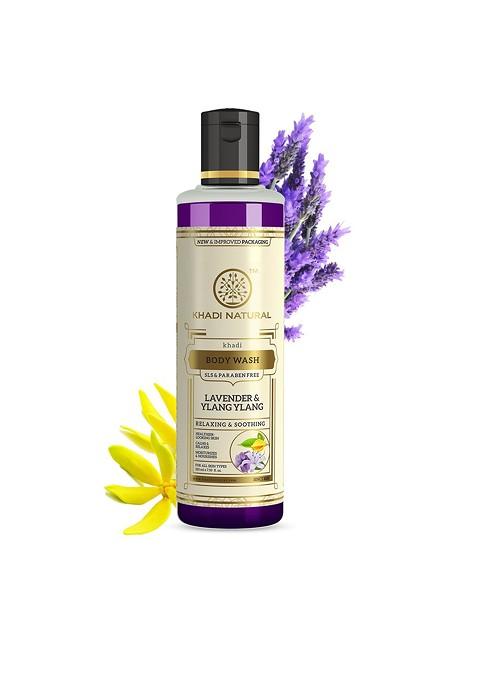 Khadi Natural Lavender Body Wash Sls Free Cleanse 210Ml