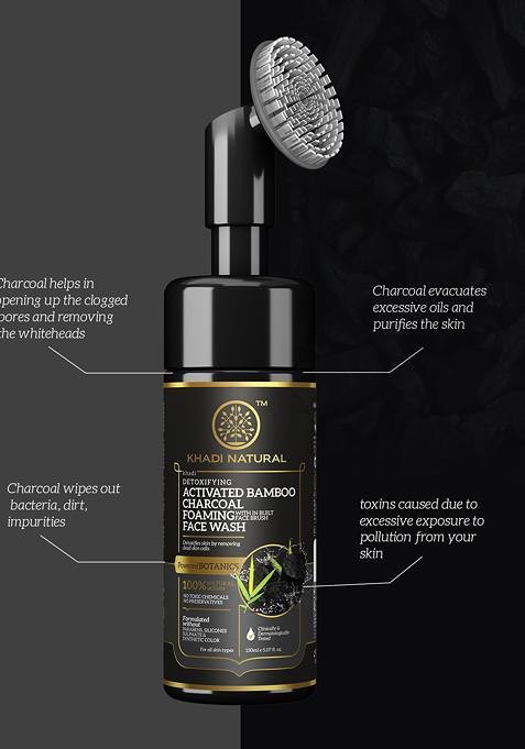 Khadi Natural Powered Botanics Charcoal Face Wash 150Ml