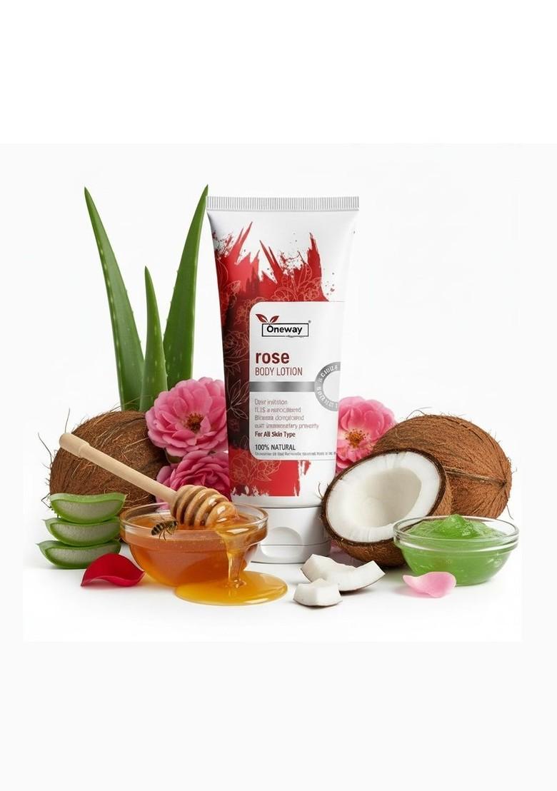 Oneway Happiness Rose Body Lotion For Deep Hydration 100 Ml