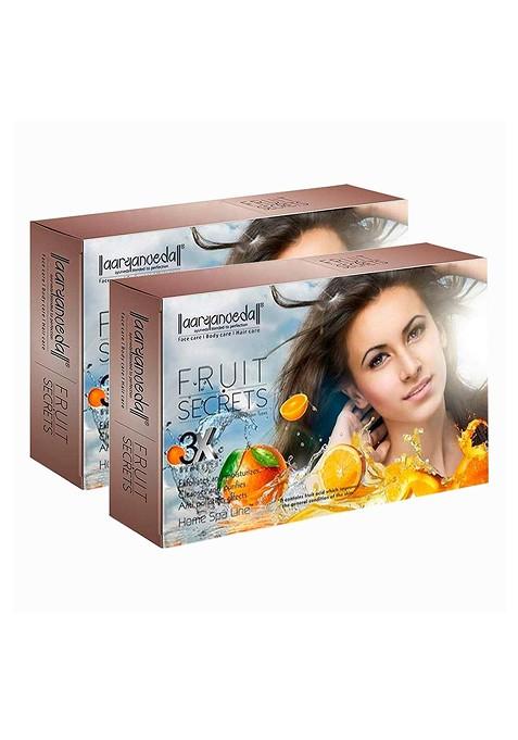 Aryanveda Set Of 2 Fruit Secrets Facial Spa Kit