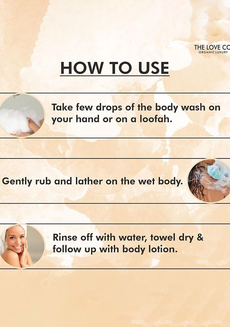 The Love Co Organic Luxury Warm Vanilla Shower Gel 100Ml