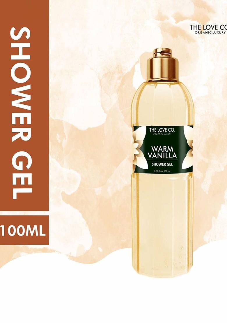 The Love Co Organic Luxury Warm Vanilla Shower Gel 100Ml