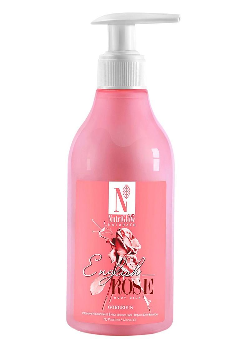 Nutriglow Unisex English Rose Skin Nourishment Body Milk 300Ml