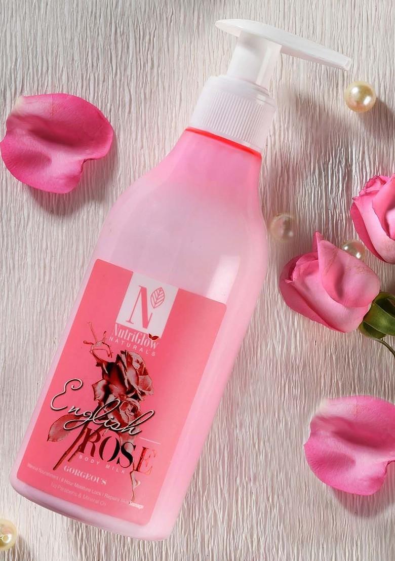 Nutriglow Unisex English Rose Skin Nourishment Body Milk 300Ml