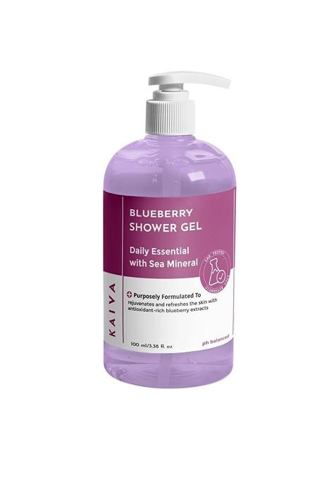 Kaiva Blueberry Shower Gel With Cucumber Vitamin E 100 Ml