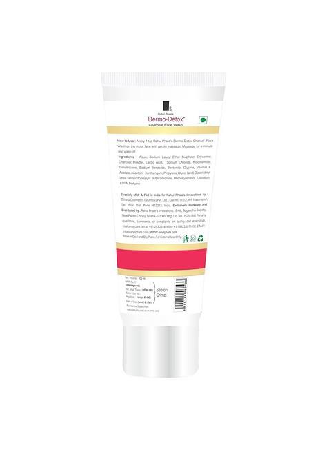 Rahul Phate Research Product Dermo Detox Charcoal Face Wash 100Ml