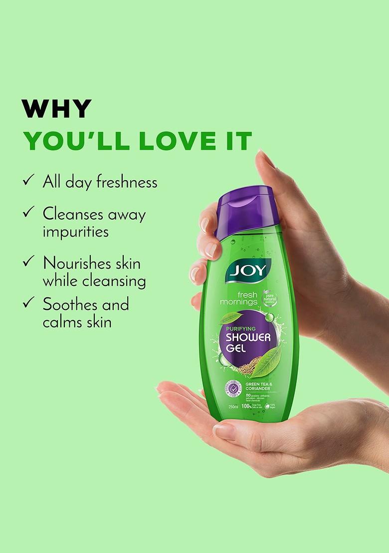 Joy Purifying Green Tea Shower Gel Body Wash For All Skin Types 250Ml