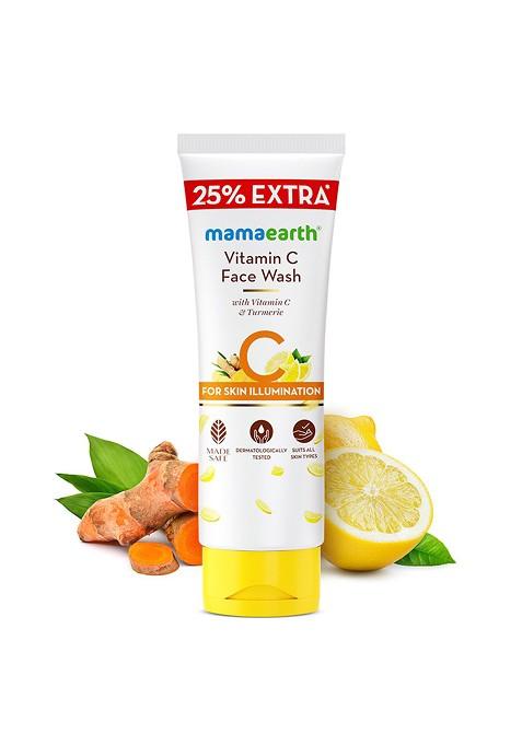 Mamaearth Vitamin C Face Wash With Turmeric For Skin Illumination 125 Ml