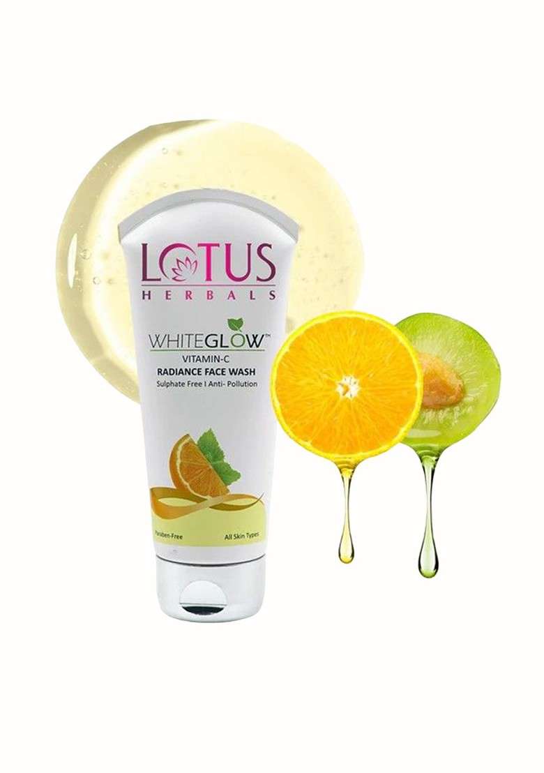 Lotus Herbals Set Of 2 Whiteglow Vitamin C Radiance Face Wash For Dark Spots 100G Each - Indya