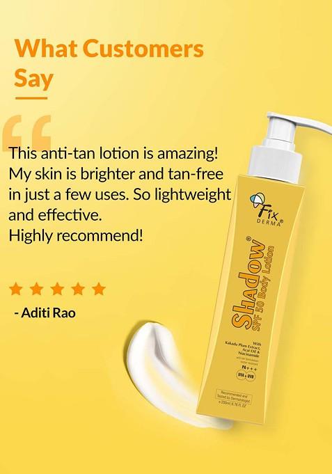 Fixderma Shadow Sunscreen Body Lotion Spf 50 200Ml