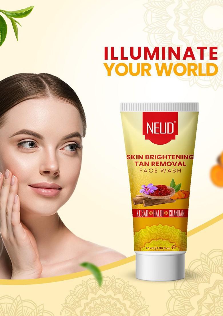 Neud Skin Brightening Tan Removal Set Of 2 Face Wash 70Ml Each